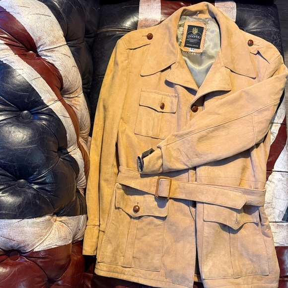 styled Other - Vintage #60s Styled by Cooper Leather Jacket with belt. Stylish.